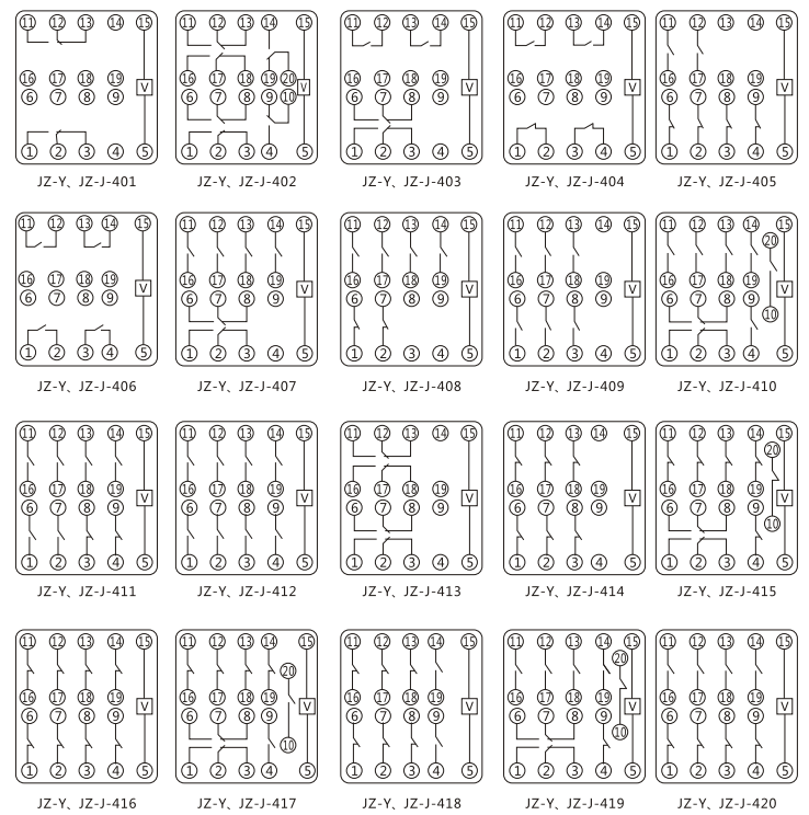 JZY(J)-38靜態(tài)中間繼電器內(nèi)部接線(xiàn)圖及外引接線(xiàn)圖 JZY(J)-38靜態(tài)中間繼電器內(nèi)部接線(xiàn)圖及外引接線(xiàn)圖