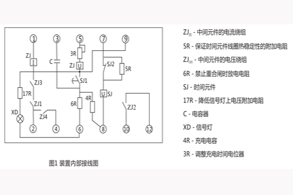 裝置內(nèi)部接線圖 裝置內(nèi)部接線圖